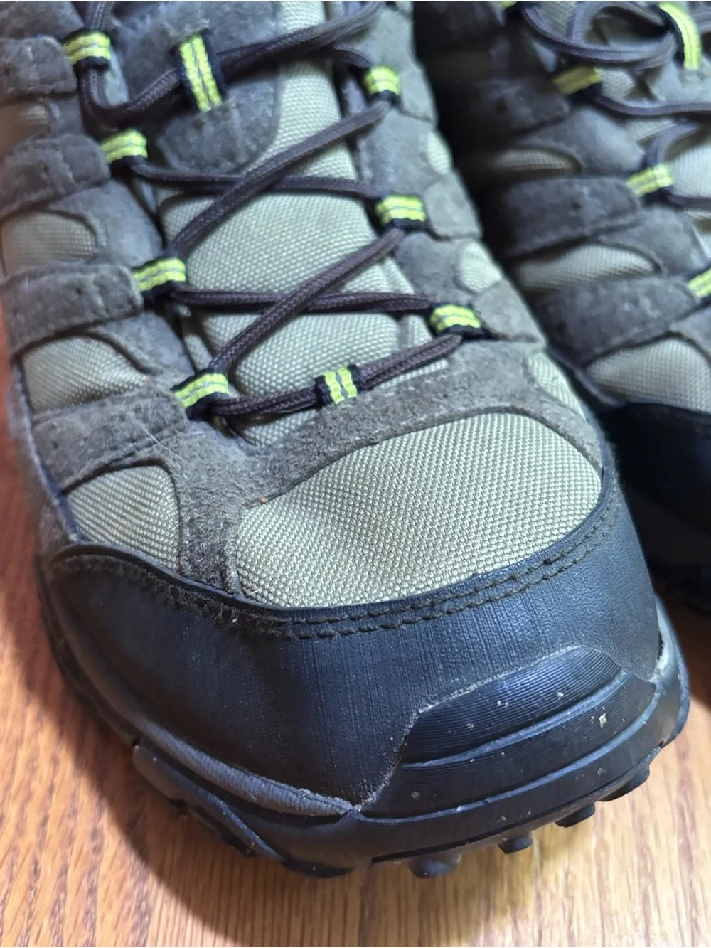 Merrell Men’s 10 Brown Green Hiking Trail Shoes